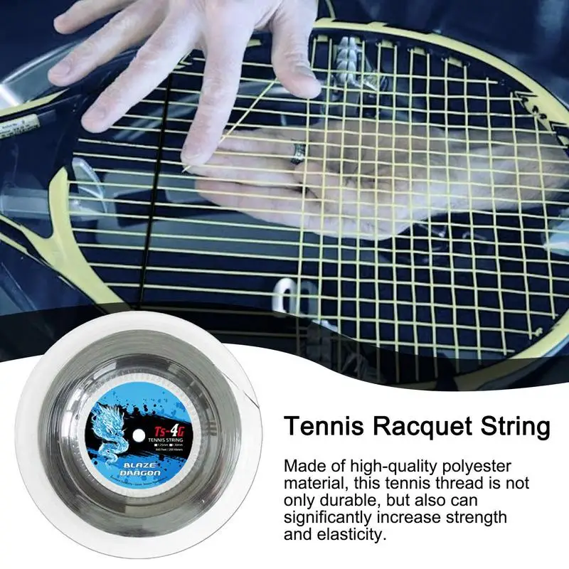 Cordes de raquette de tennis pour personnes avec poignet mineur, fil dur, pratique primaire