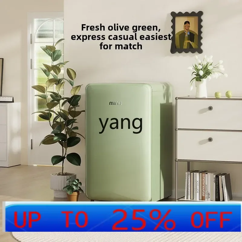 

lhh retro refrigerator household small bedroom office refrigeration and freezing integrated