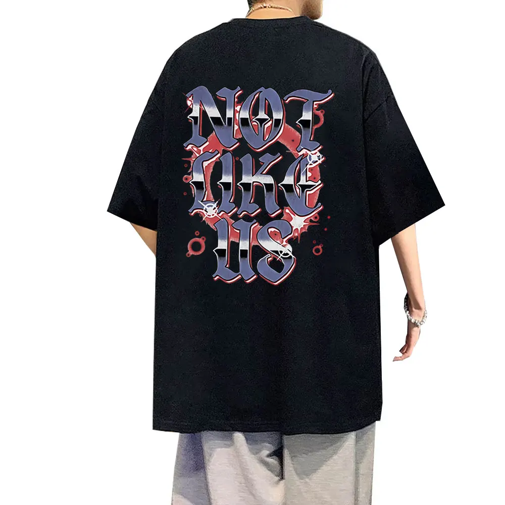 

Rapper Kendrick Lamar They Not Like Us Graphic T-shirt Men Hip Hop Fashion Pop Music T-shirts Men's Vintage Oversized T Shirts