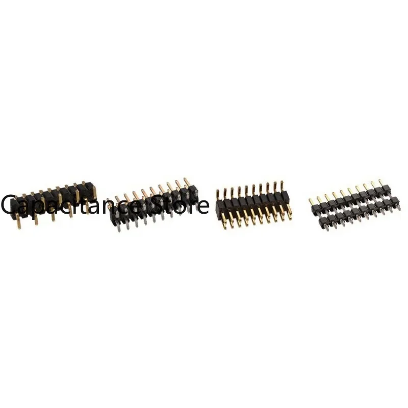 

10PCS 2.78 spacing row pin single 180/90 degree terminal plug-in connector length 271