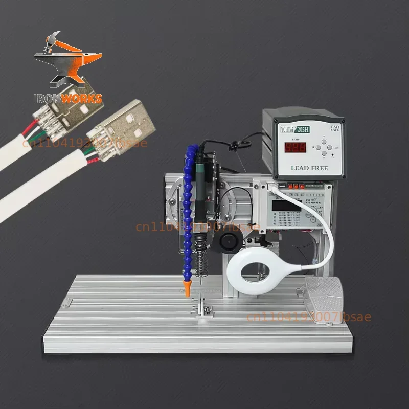 200W Intelligent semi-automatic soldering machine BORX-003 USB switch foot operated spot welding machine view 5