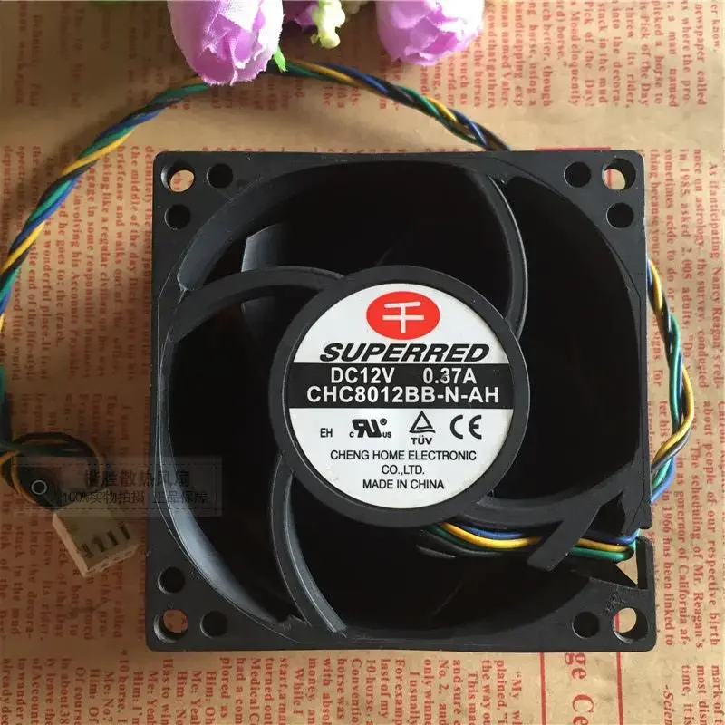 

SUPERRED CHC8012BB-N-AH DC 12 В 0,37 А 80x80x38 мм 4-проводной охлаждающий вентилятор для сервера