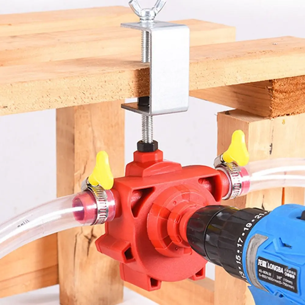 Small Electric Drill Drive Pump Round Shank Self-priming Liquid Transfer Pump Portable High Quality Household Water Pump