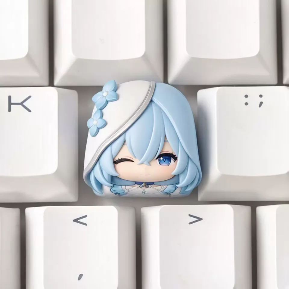 Wuthering Waves Shorekeeper Keycaps Custom Resin Cartoon Anime Point Key Caps Cute Original Design Artisan MX Switch Gaming