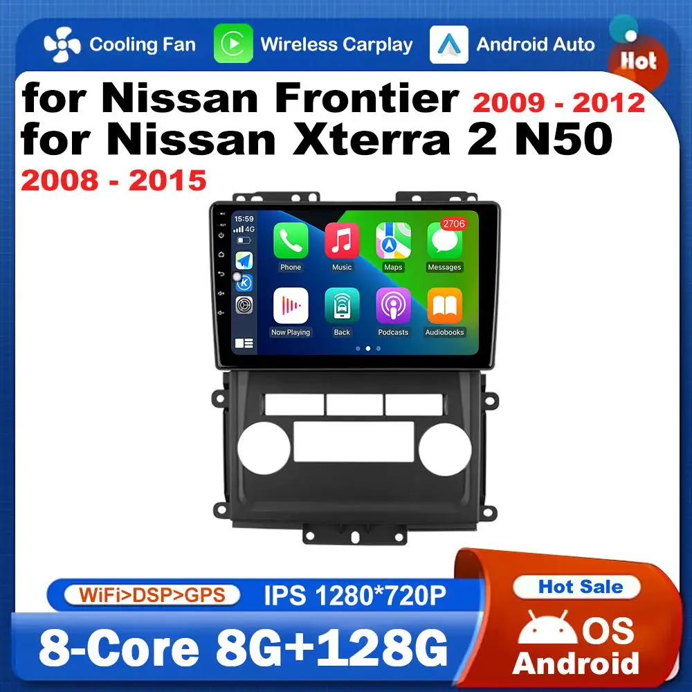 

for Nissan Frontier 2009 - 2012 for Nissan Xterra 2 N50 2008 - 2015 WiFi Android OS GPS Navi 4G BT Car Radio Multimedia Player