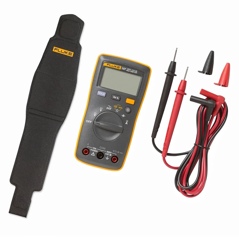 فلوك 106/107 مقياس رقمي متعدد محمول باليد التيار المتناوب/تيار مستمر تردد مقاومة الجهد جهاز اختبار الصمام الثنائي على الخروج