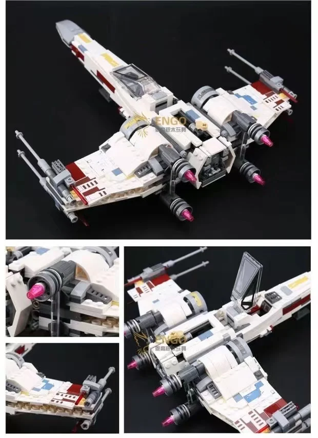 Star MOC X-Wing Fighter kompatybilny 75102 klocki wojny klocki montaż zabawek prezent urodzinowy dla dzieci prezent na boże narodzenie