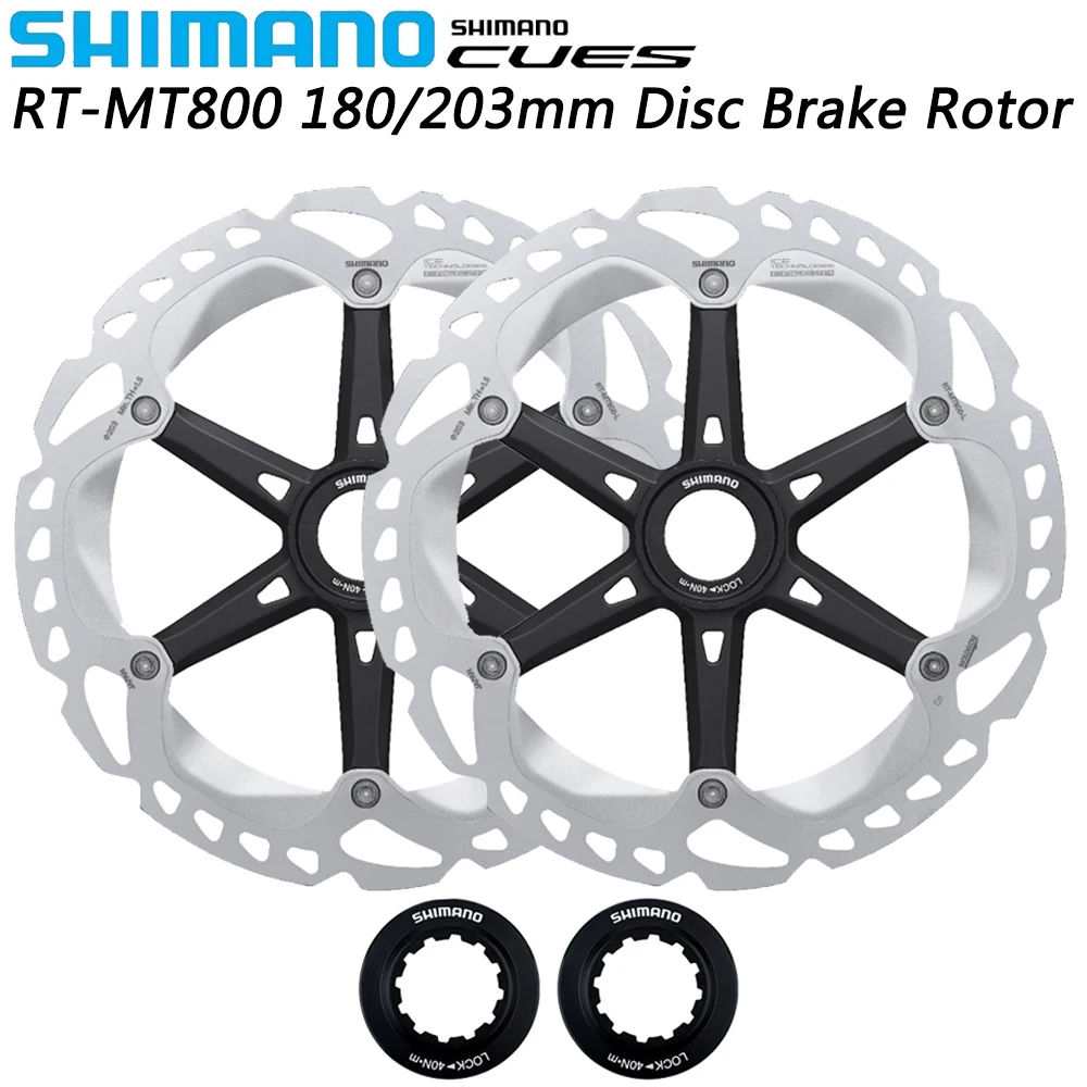 SHIMANO DEORE XT RT-MT800 Bike Disc Brake Rotor Center Lock 180mm/203mm Lightweight Disc Brake Original Cycling Parts