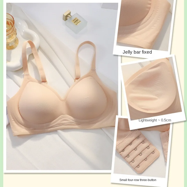 Women Sexy Seamless Bra Push Up Brassiere Adjustable Straps Deep V Neck Soft Female Underwear 3/4 Cup Lady Wirefree Lingerie