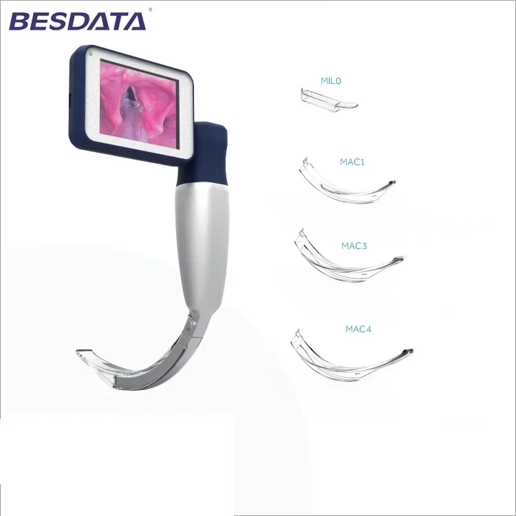 BESDATA low price hospital medical video cheap laryngoscope set disposable video laryngoscope manufacturers