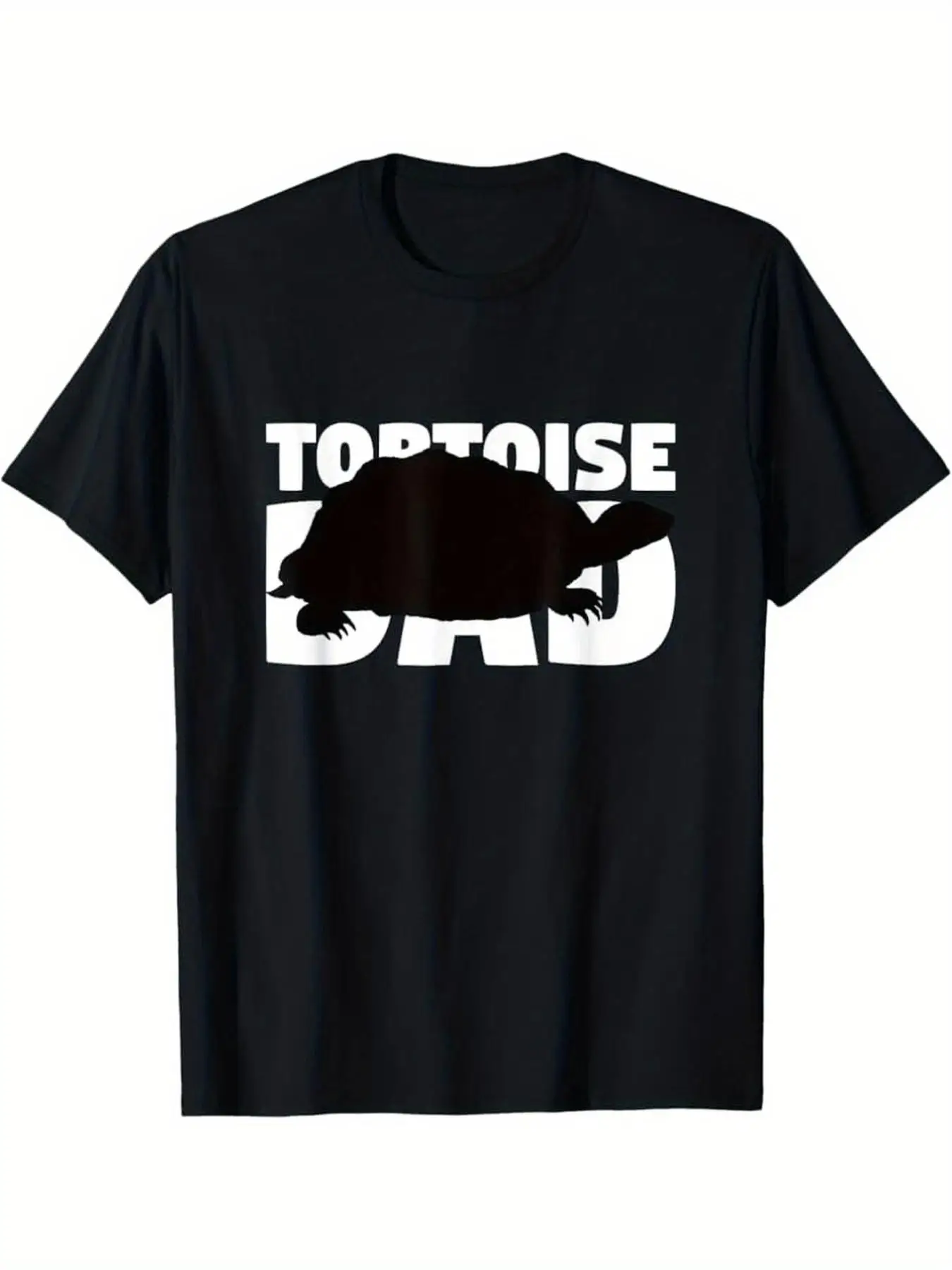 Men'S Tortoise Dad T-Shirt | Casual Crew Neck Tee with Bold Tortoise and Graphic, All-Season Comfort Fit, Machine Washable - Per
