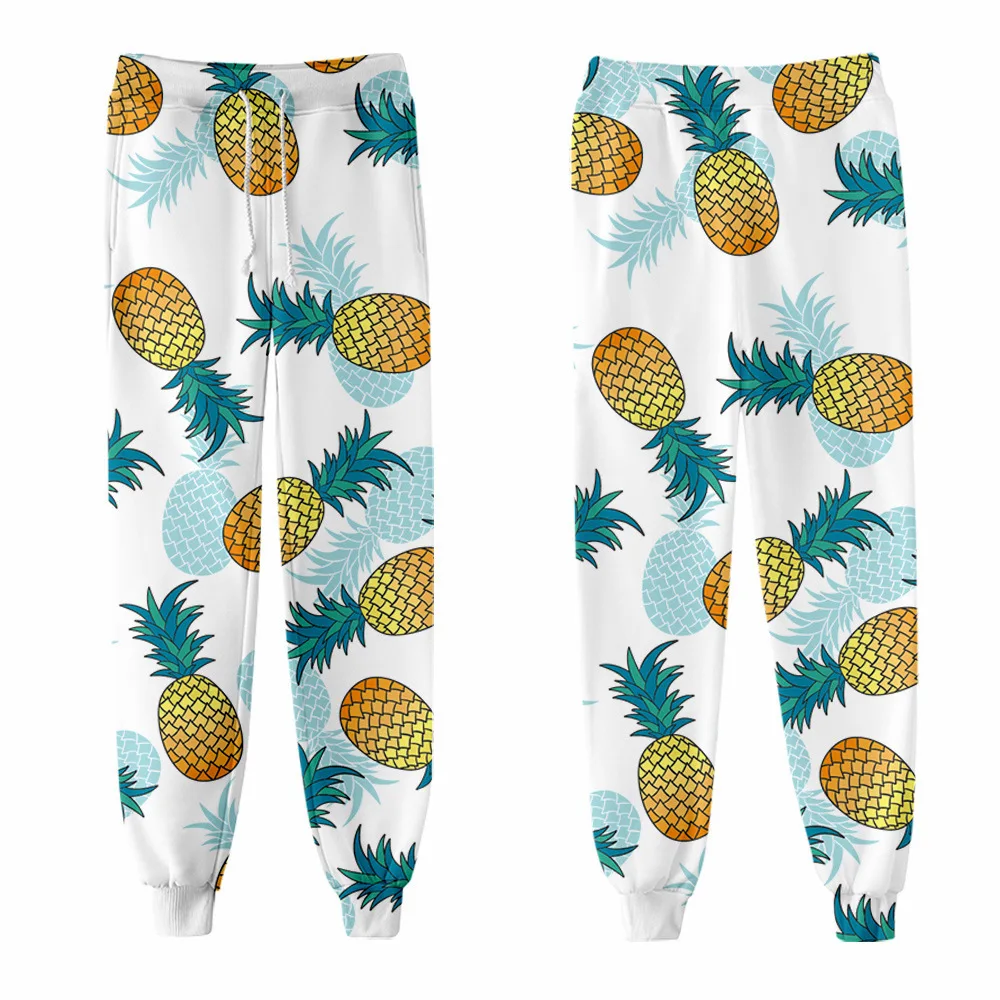 3D Unisex Pineapple Sweat Pants Joggers Pants Casual Trousers Men/Women Clothing Hip Hop Sweatpants Pantalon Homme streetwear