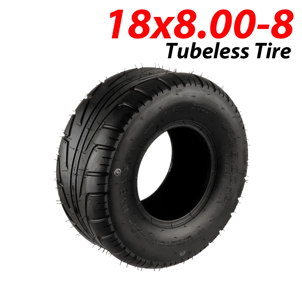

18X8.00-8 Inch Vacuum Tire 205/60-8 Inch Outer Tyre for Four-wheeled Beach Car for Harley Electric Vehicle ATV Gokart Scooter