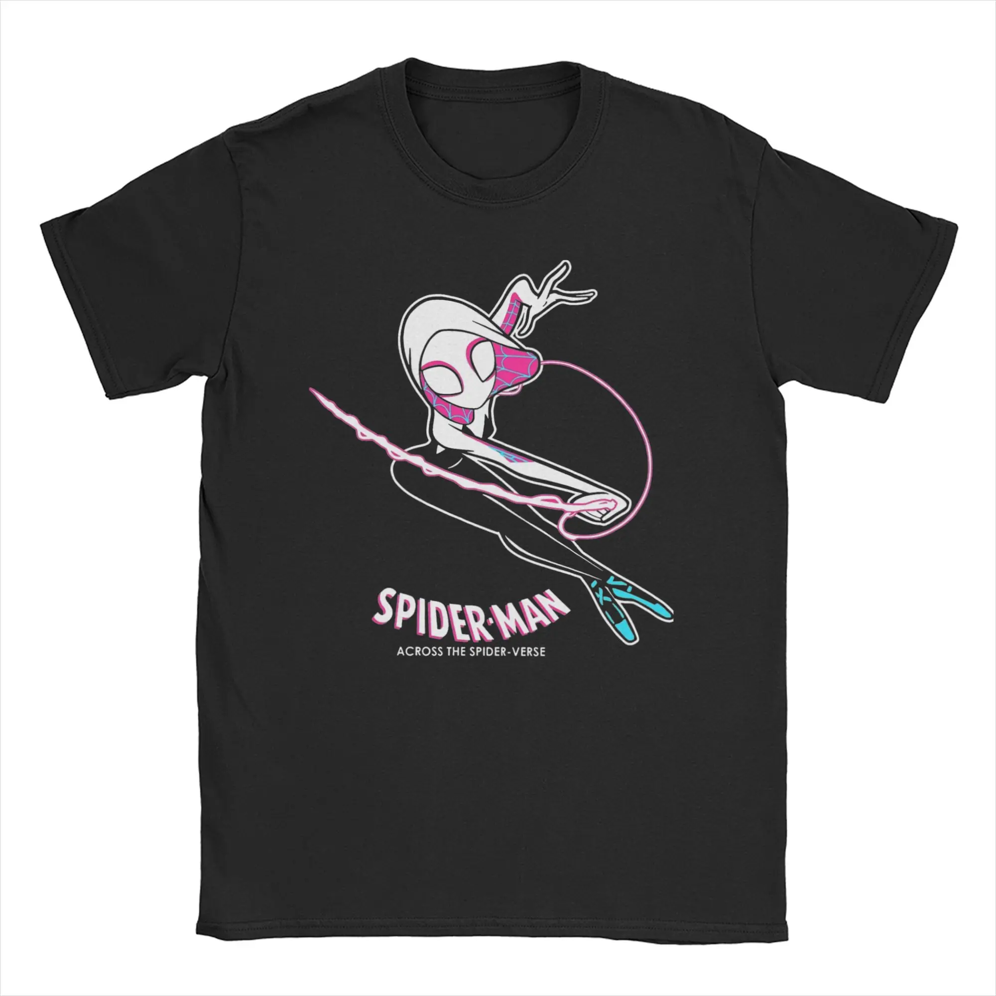 Mens Womens Spider Gwen Across the Spider Verse Shirt Cotton Print T-Shirt Spider-Gwen Clothing Outfits