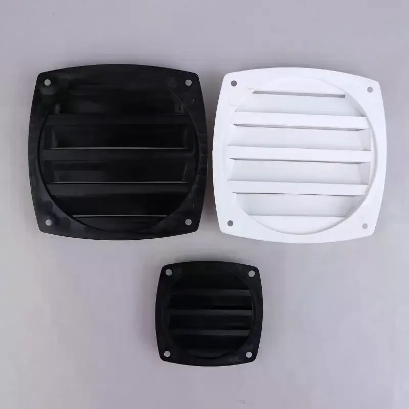 1Pcs Boat Louvered Vent Replace Square Air Vent Grill Ventilation Ducting Cover Outlet Vent For Marine RV