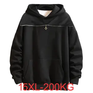 Spring Autumn Long sleeved Hoodies for men printed hoodie plus size trendy loose jacket 200kg 15xl sweatshirt tracksuit men AliExpress