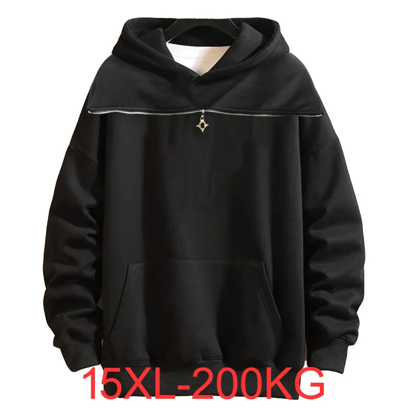 Spring Autumn men's cardigan plus size hoodie men's jacket cardigan oversized mens hoodies sweatshirt men 10XL 15XL