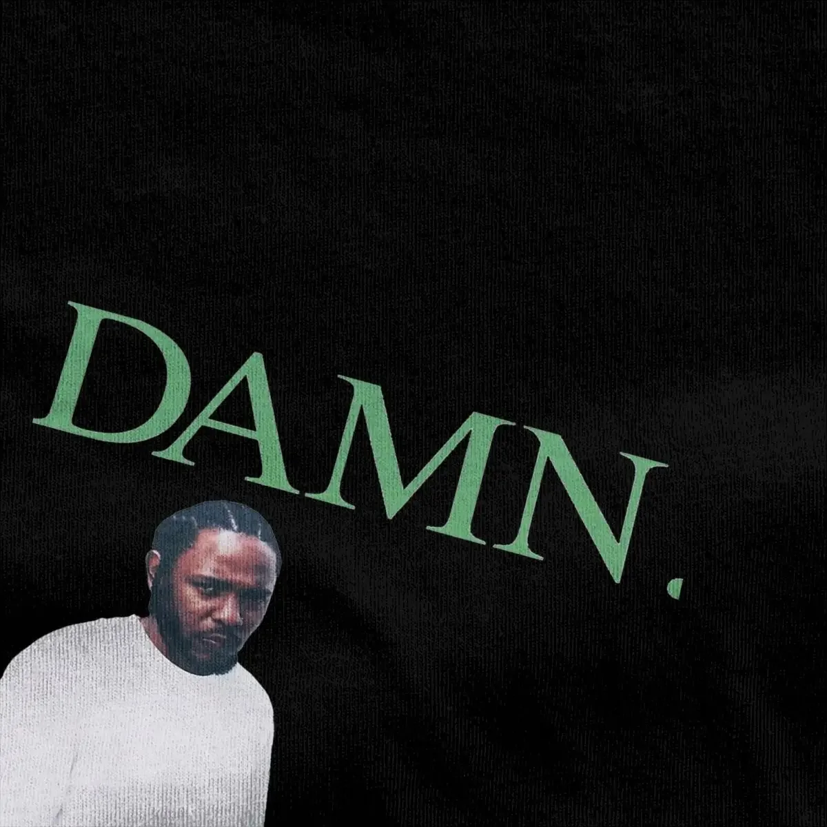 Vintage T-Shirt DAMN Kendrick Lamar Cotton T Shirts Music Album Popular Tee Shirt for Couple Beach Y2K Short Sleeve Clothing