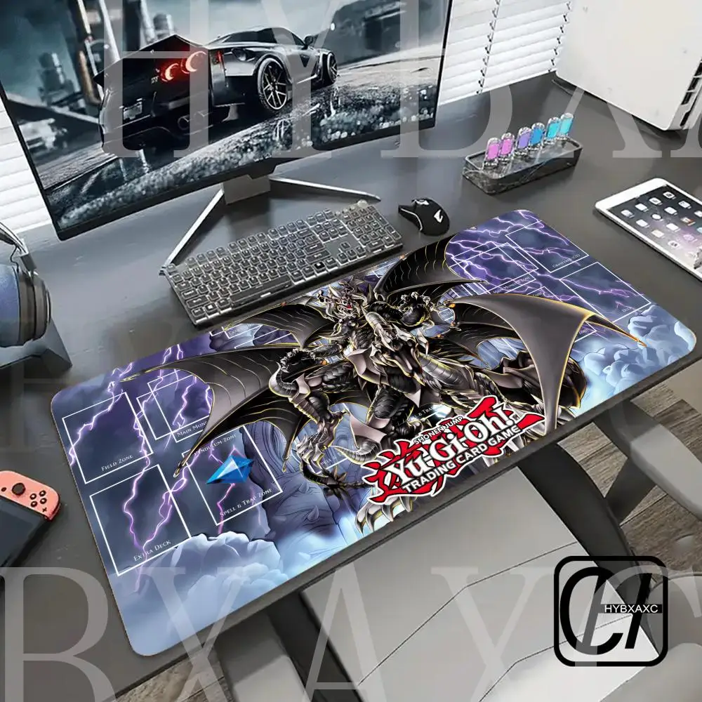 Fallen of Albaz Blazing Y-Yu-Gi-Oh Mouse Pad Large Desk Mat Keyboard Ergonomic HYBXAXC Rubber PC Non-slip Anti-fray Home Custom