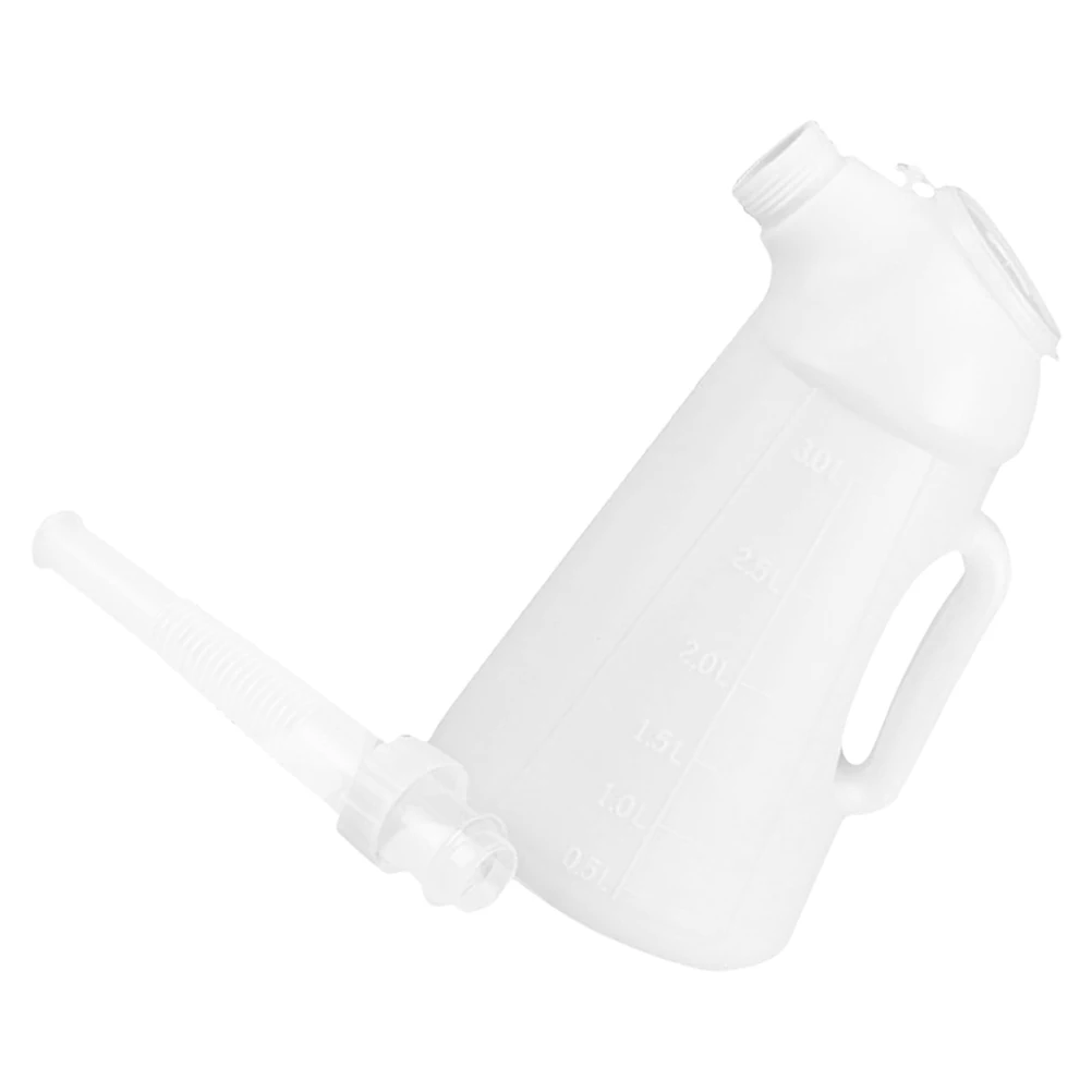 

3L Engine Oil Bottle Car Oiler Can Long Nozzle Durable Plastic Container For Vehicle Machinery Refueling Oil Dispenser