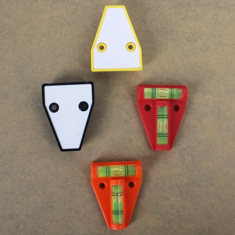 Plastic Shell Mini Spirit Level Horizontal Vertical Green Bullseye Triangular Spirit Level Bubble Level Circular Level