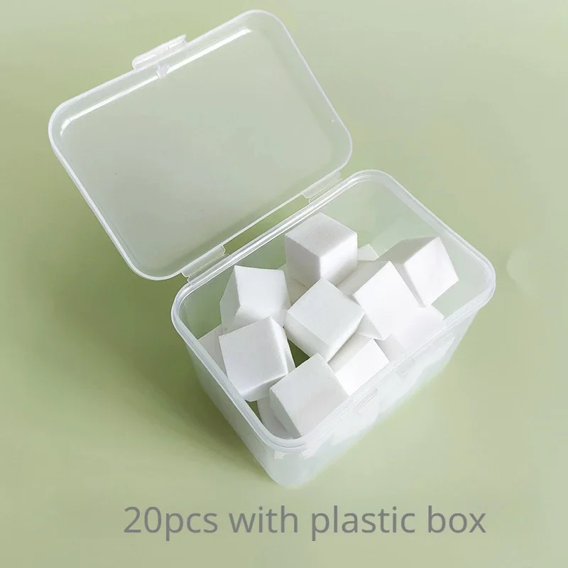Witte Mini Vierkante Cosmetische Spons Make-Up Poeder Puff Natte Droge Make-Up Poeder Puff Manicure Gradiënt Spons Poeder Puff Nail Tools