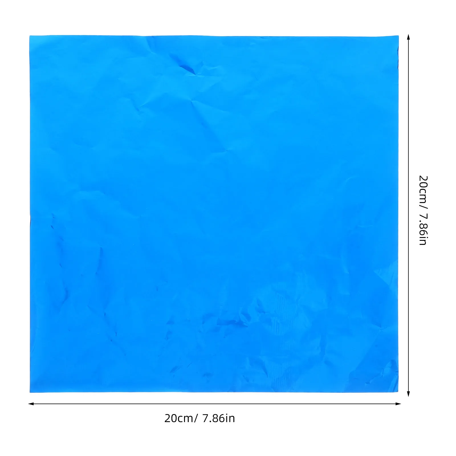 100 قطعة تغليف المواد الغذائية الألومنيوم 12 بوصة الأزرق القصدير احباط ورقة للشواء المنزل المطبخ استخدام التعبئة احباط غلاف الحلوى أداة الخبز