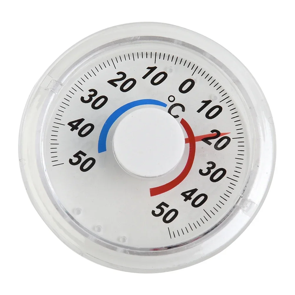 Circular Thermometer For Window Greenhouse High Accuracy Indoor And Outdoor Measuring Metal Pointer Plastic Round