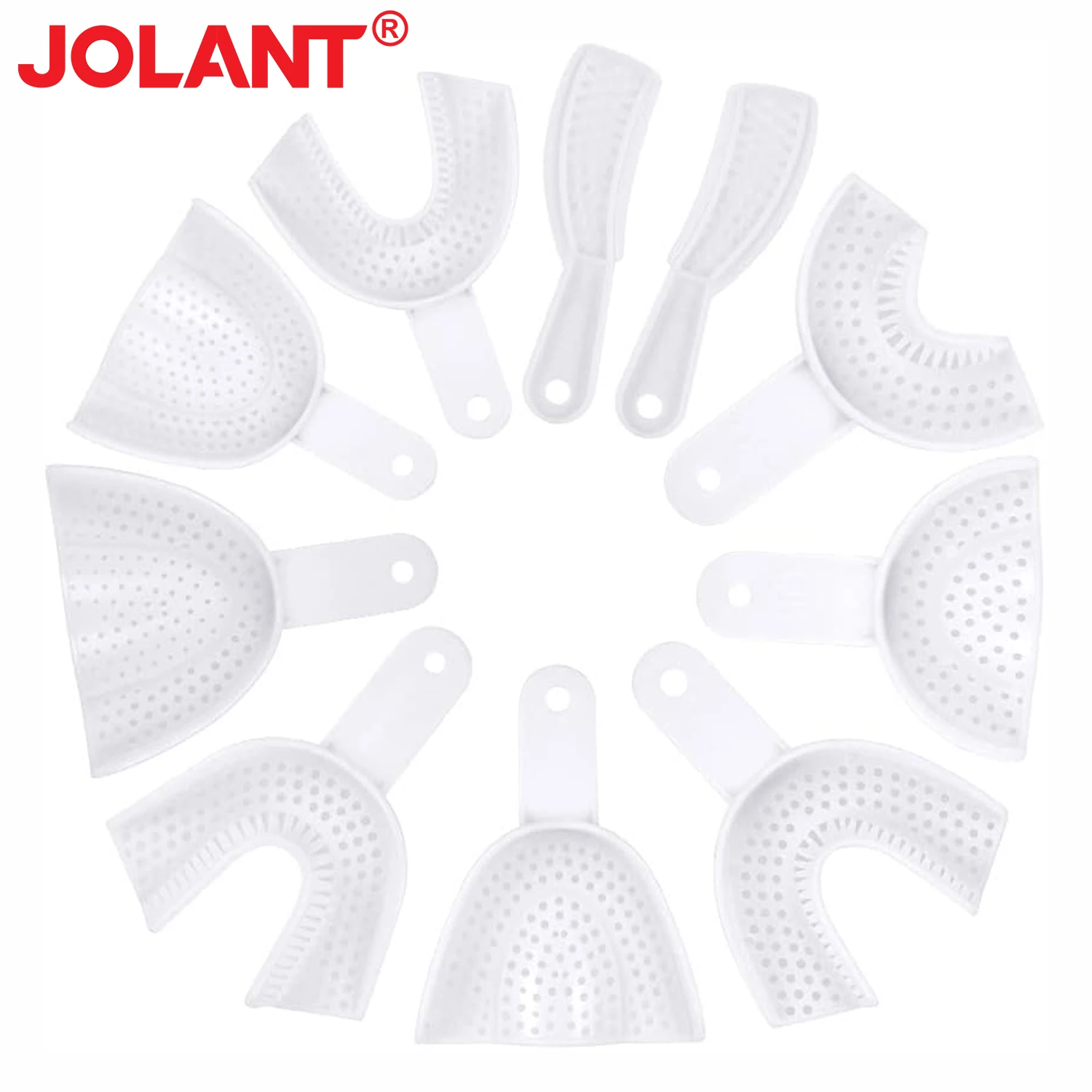 JOLANT Dental Impression Buckets Tray Prosthesis Laboratory Brackets Edentulous Technical For Orthodontics Dentist Tools