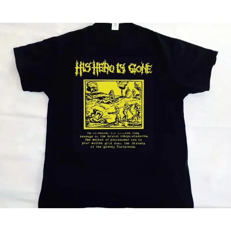 Camiseta His Hero is Gone punk hardcore crust TE3578