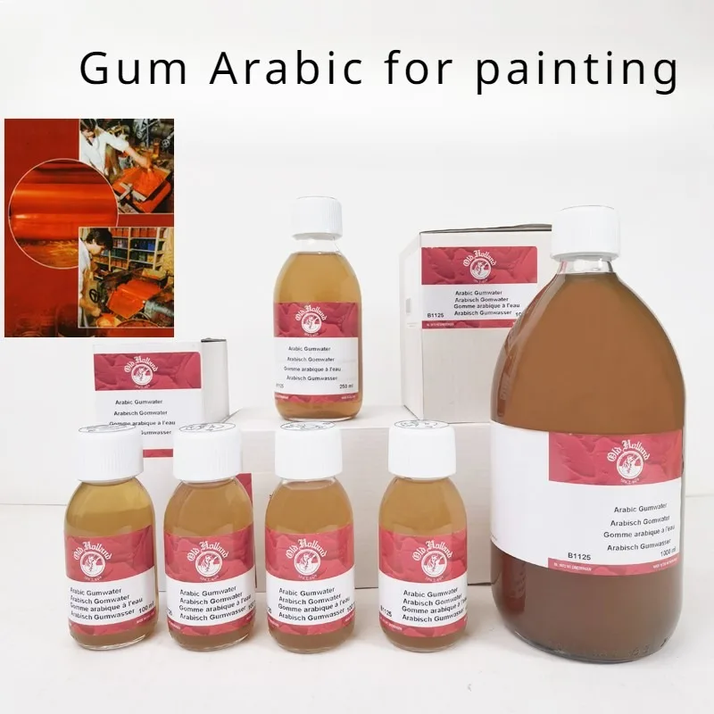 

100/250/500ml Old Dutch Gum Arabic for Painting Watercolor Medium Art Pigment To Increase Brightness Fluidity Artist Supplies