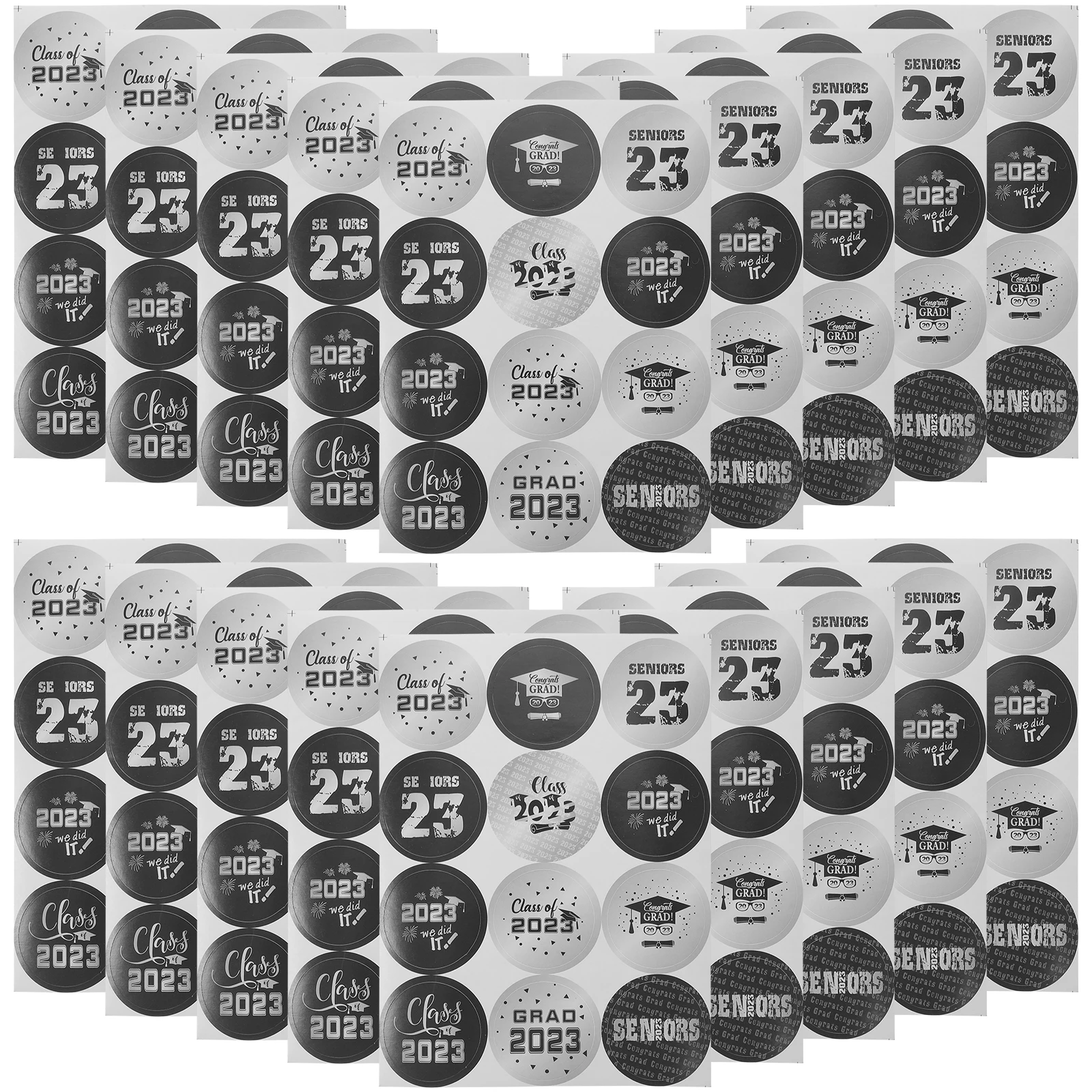 

20pcs Stickers Kids Decorations Copper Plate Scrapbook Classroom Party Supplies Graduation Scrapbook Stickers Envelop Gift Tags