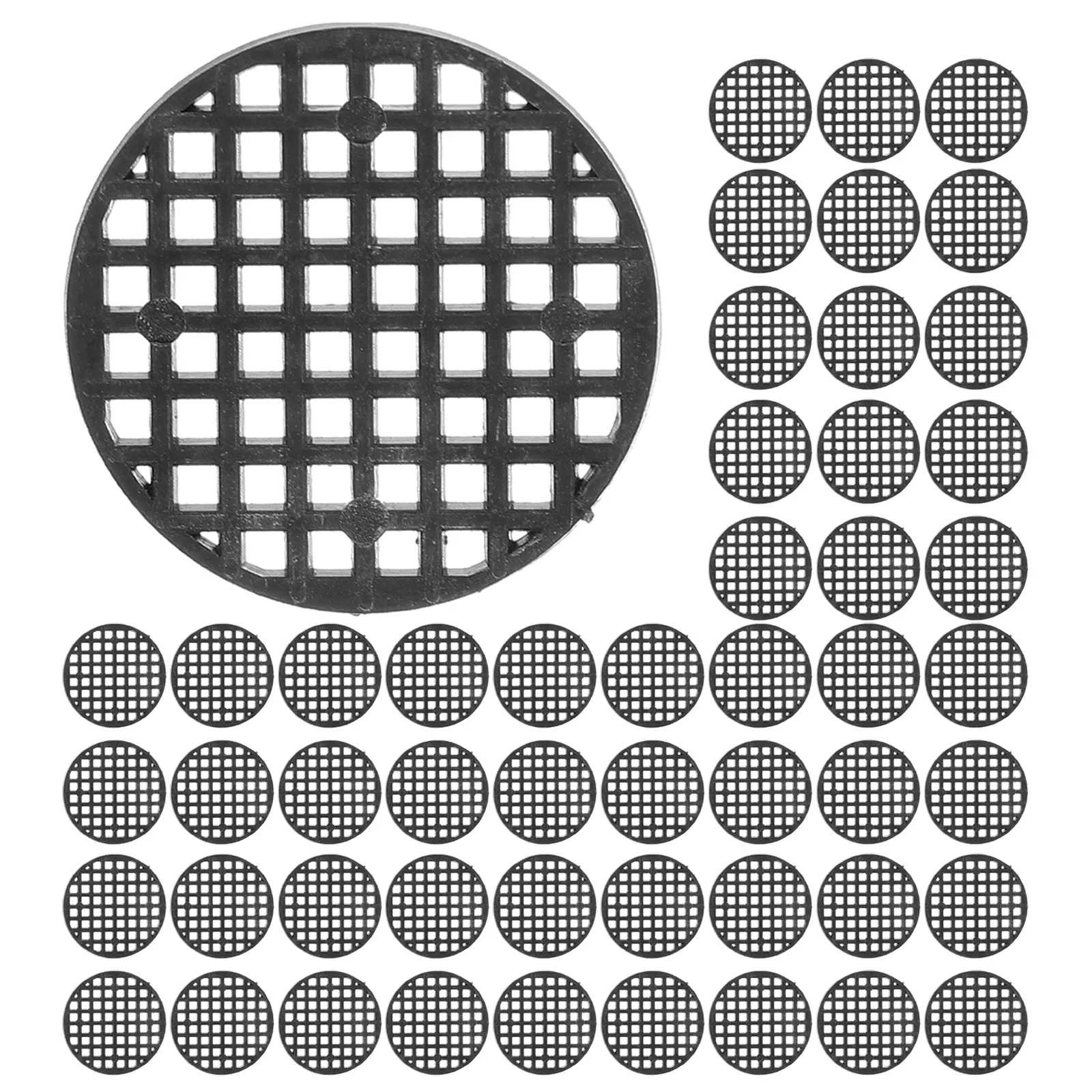 200Pcs Flower Pot Mesh Mat Round Pot Bottom Netting Pad 2.5cm Reusable Drainage Insert for Soil Integrity Root Ventilation