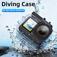 Dive Case for DJI Osmo Action 6 Waterproof Housing Cover Underwater Protector Diving Shell for DJI Action6 Accessories