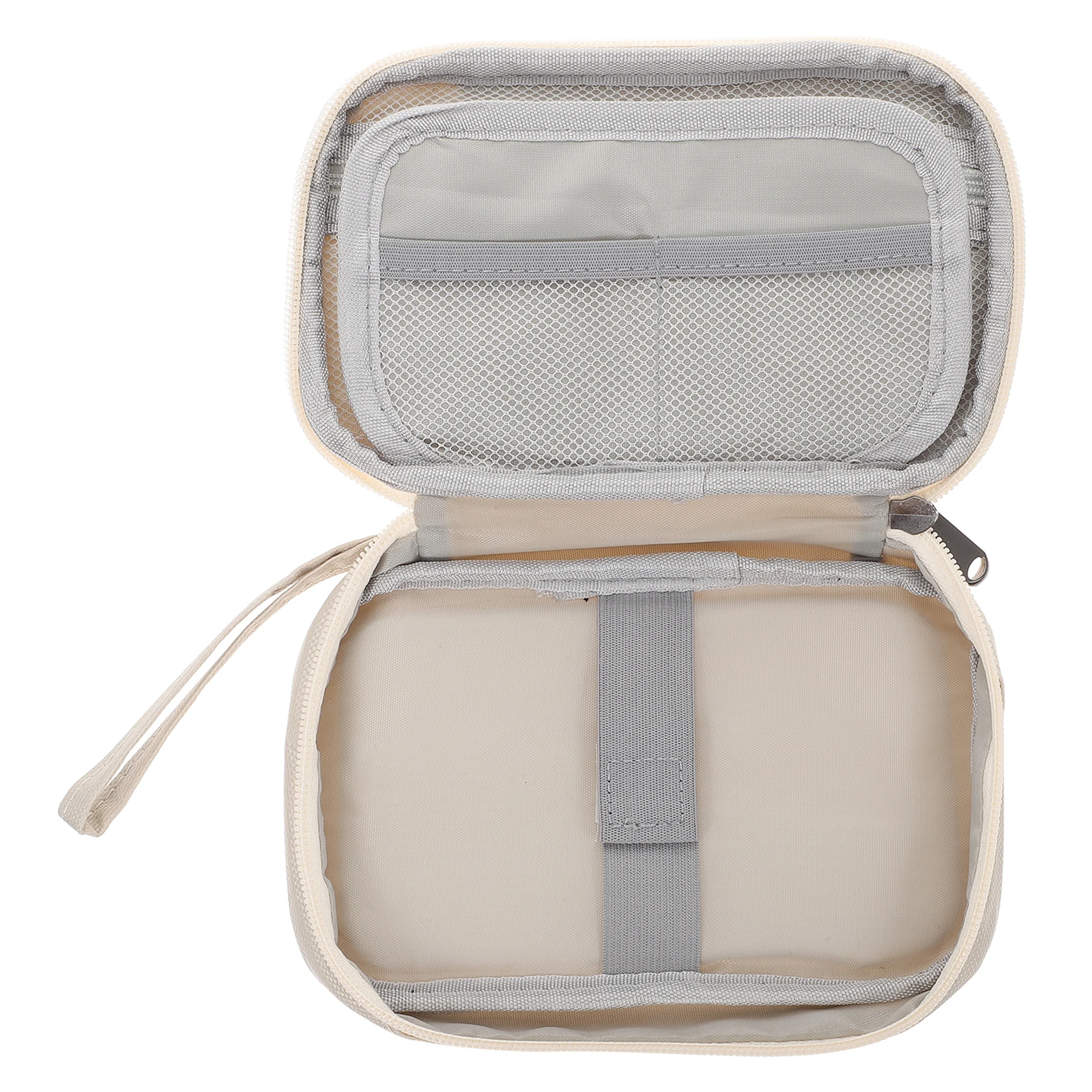 

Data Cable Storage Organizer Portable Polyester PU Travel Cord Case Accessories Home Storage Solution