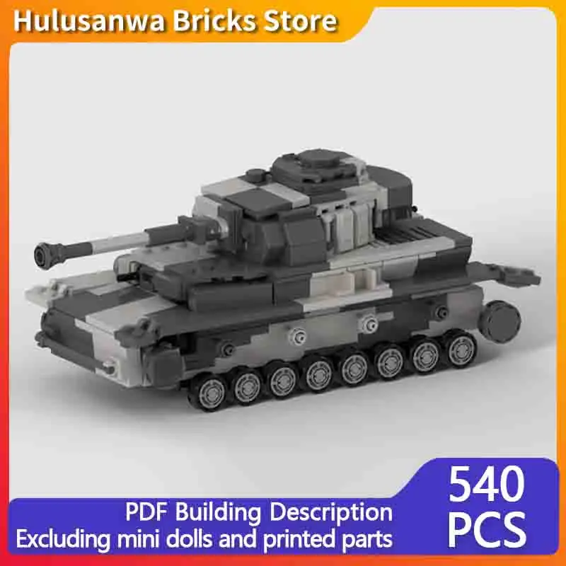 

Medium Military Tanks Model MOC Building Bricks War Equipment Modular Technology Gifts Holiday Assemble Children Toys Suit