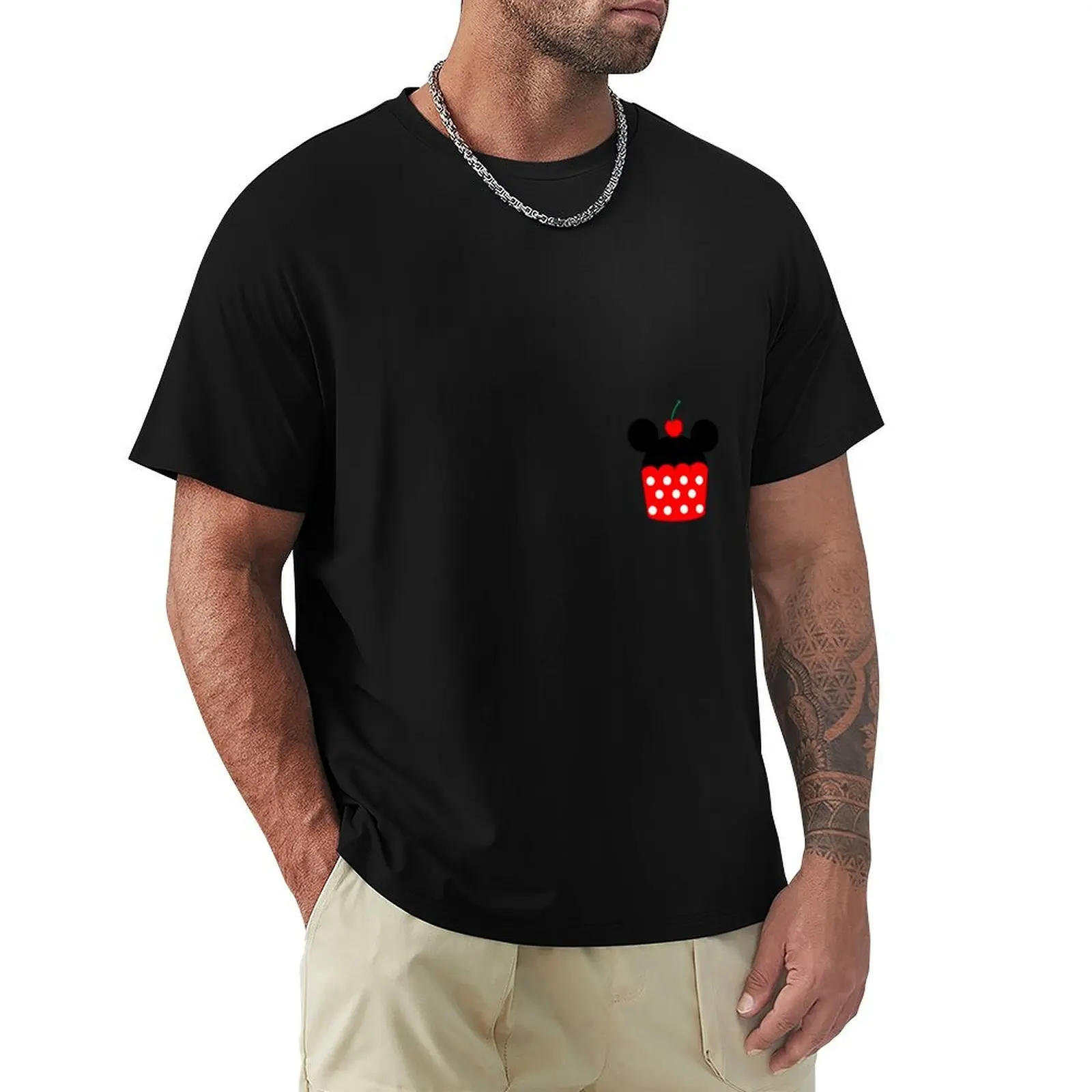 

ears cupcake T-Shirt customizeds summer 2025 mens designer t shirt