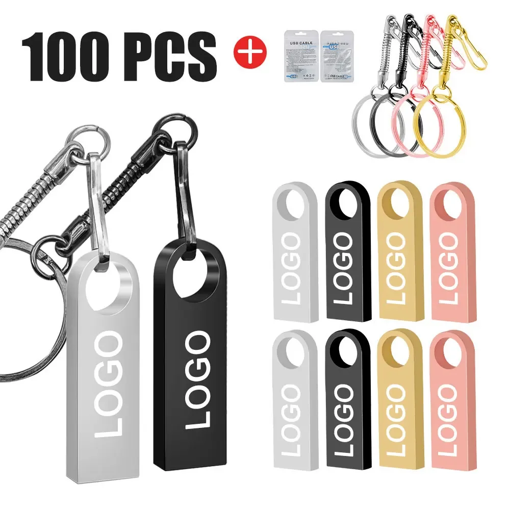 

100Pcs/lot USB flash drive pendrive 4GB 8GB 16GB 32GB 64GB 128mb 512mb 256mb 2gb 1gb pen drive Memory Stick flash disk Free Logo