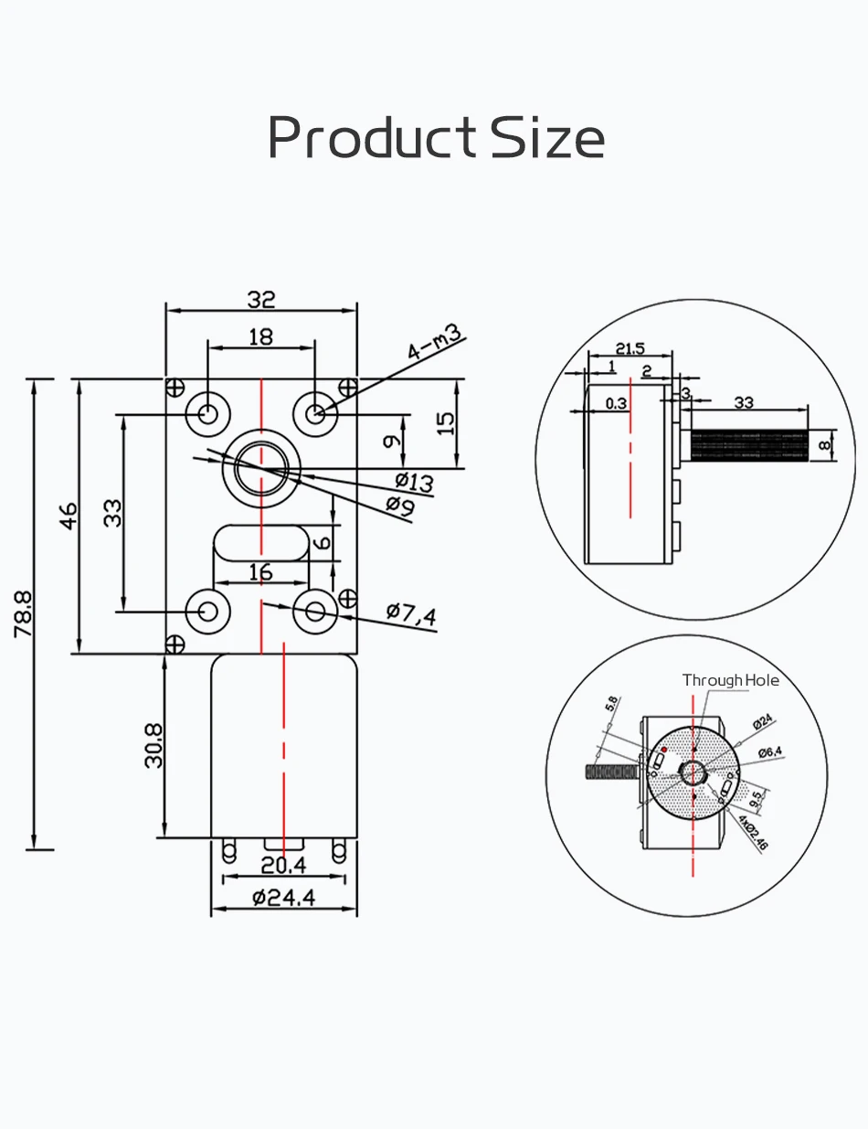 JGY370-M8 Miniatur-Gleichstrom getriebe motor 6V/12V/24V/1 U/min ~ 375 U/min Turbinen schnecke Gleichstrom getriebe motor Drehzahl einstellbarer selbstsicher nder kleiner Motor – Detail 1
