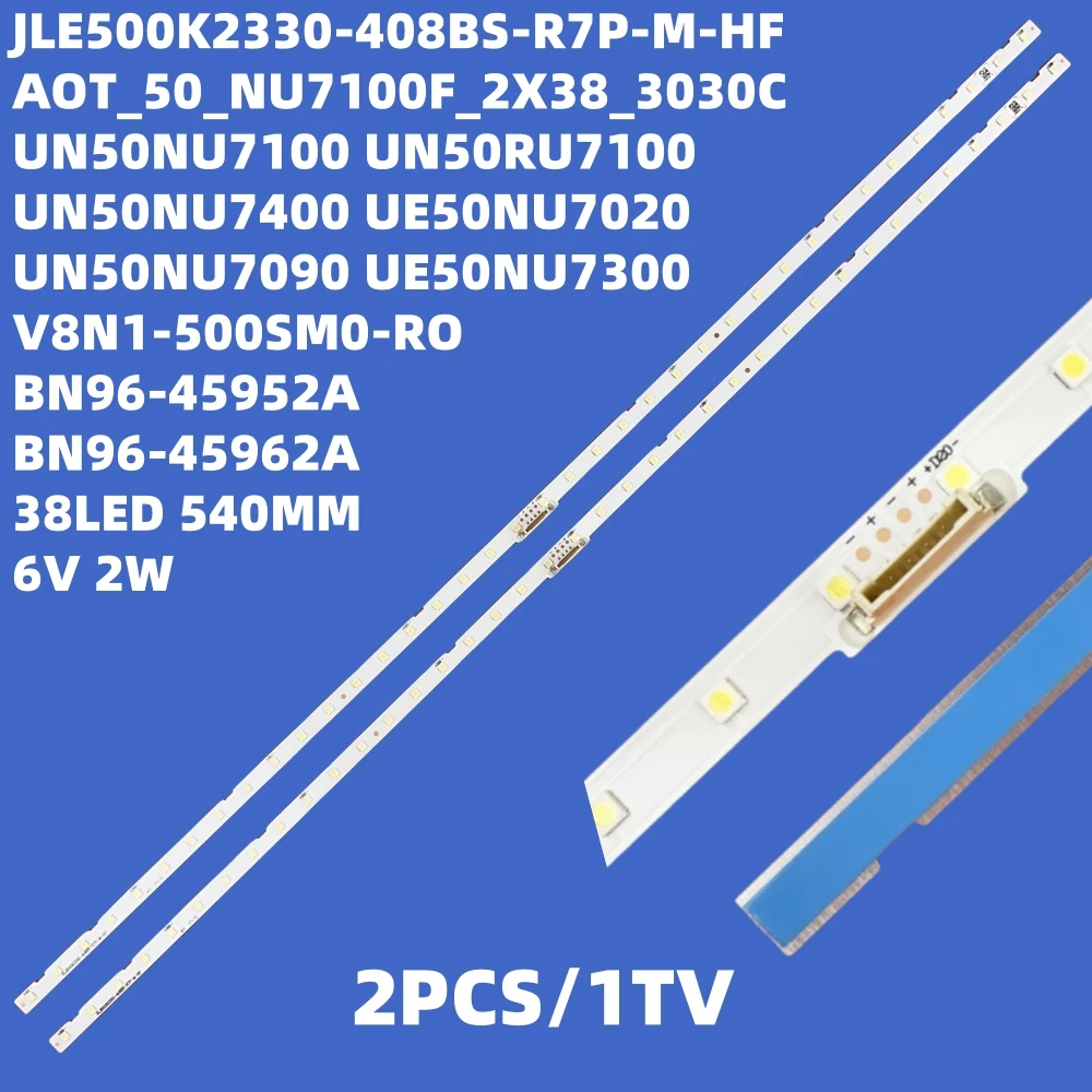 LED Backlight Strips For UE50NU7092U UE50RU7100 UN50NU7100 UE50NU7100 UE50NU7400 UN50NU6950 UE50RU7090U UE50NU7470U UE50NU7020