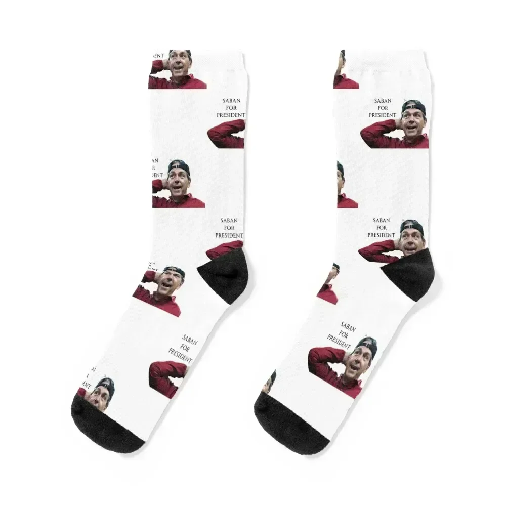

Saban For President Socks moving stockings custom tennis Socks For Man Women's