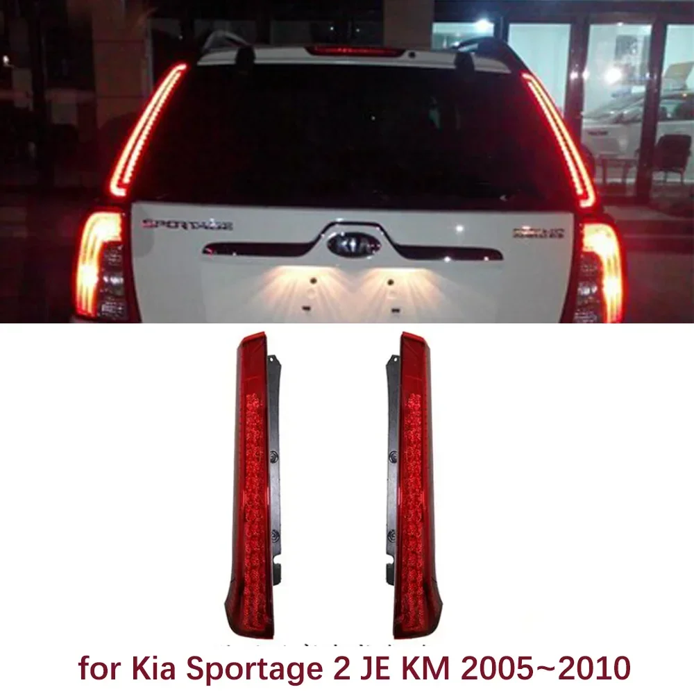 LED Light Rear Lamp for Kia Sportage 2 JE KM 2005~2010 Fog Bumper Reflector Collision Taillight Braking Warning Car Accessories