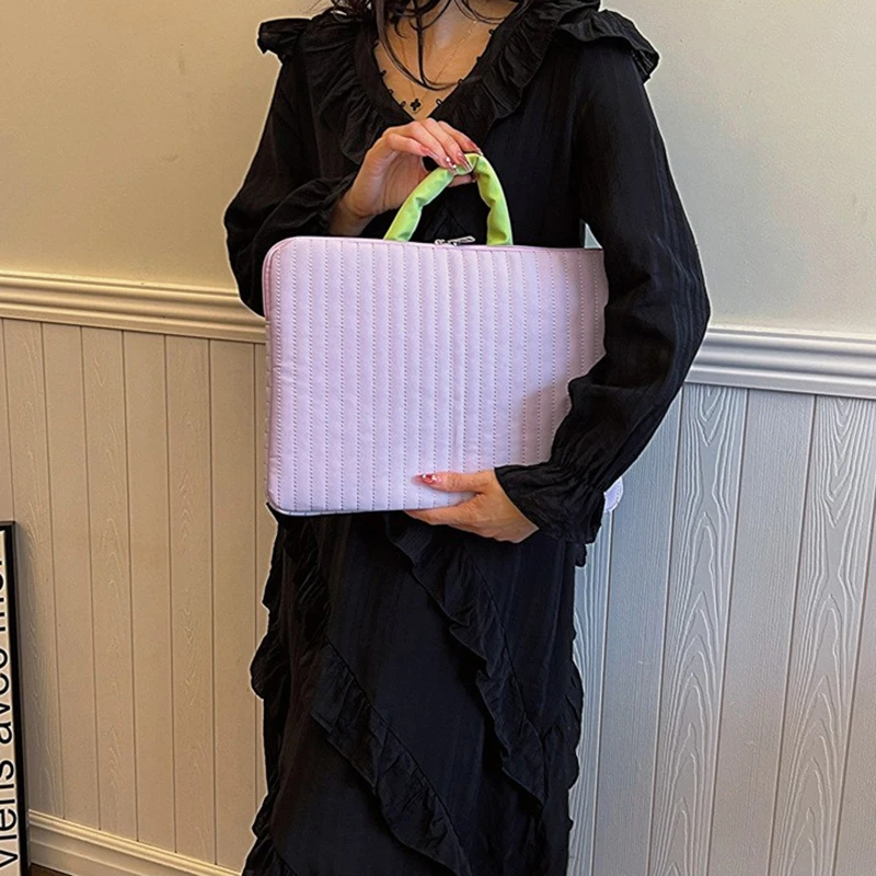 1pcs Checkerboard Colorful Laptop Protective Sleeve Bag