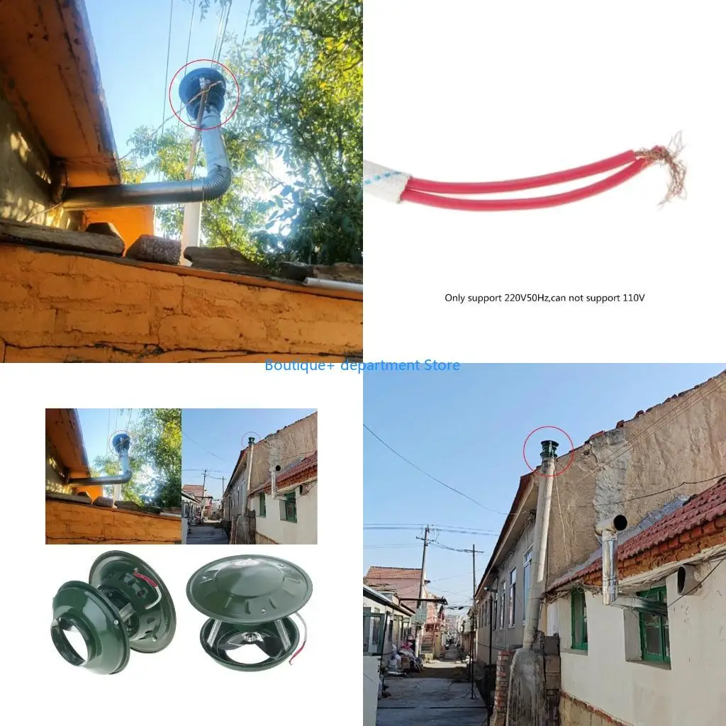 E1PD Exhaust Fan Induced Draft Household Chimney 60W Induced Extractor Smoke Machine