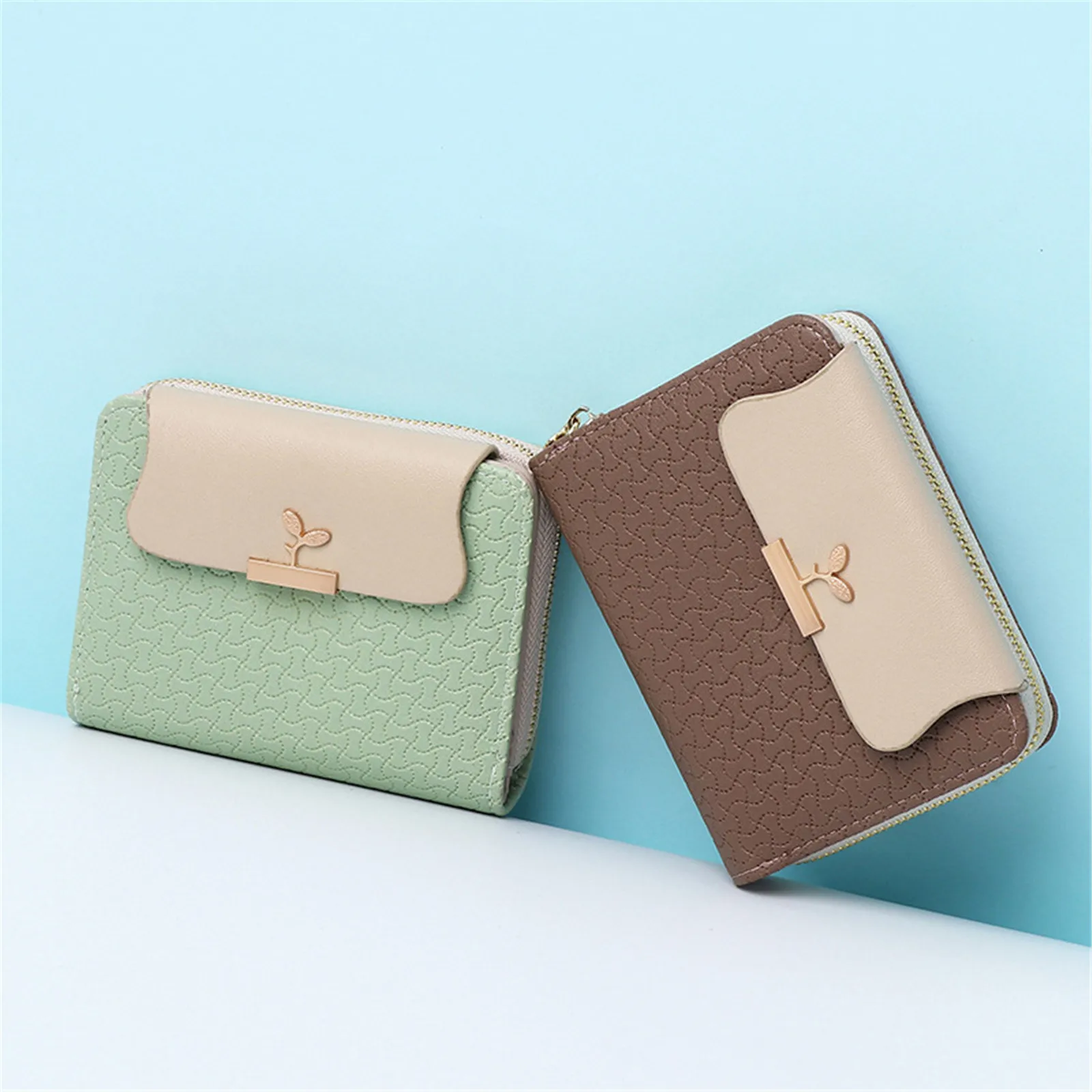 New Fashion Women's Ladies Short Zipper Wallet Soft Leather Clutch Luxury Brand Wallet Card Holder Female Hasp Coin Purse Pocket