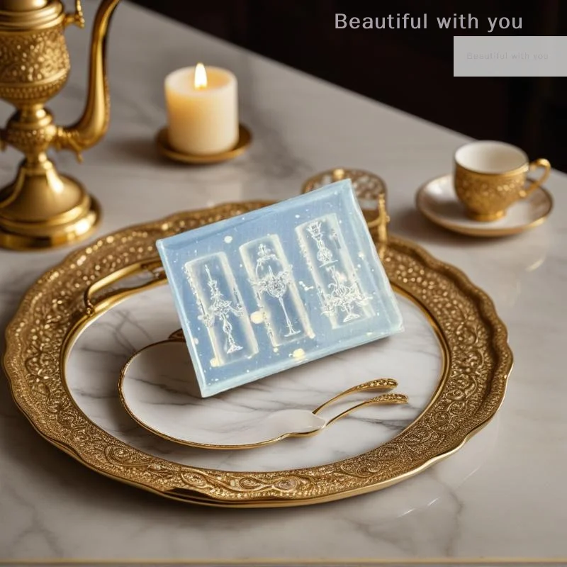 Molde de silicone para castiçal em design de vaso barroco 3D para decoração de arte de unhas DIY e modelos de manicure