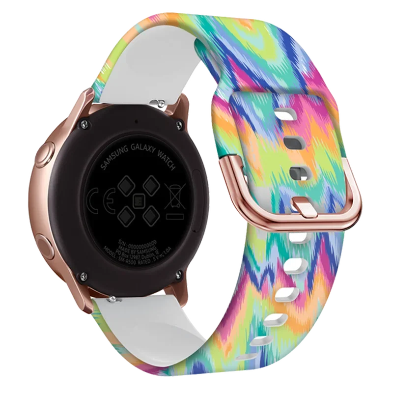 حزام سيليكون للساعة غارمين فينو سك و فيفواكتف 3 ، سوار مطبوع ، سوار ، سوار ساعة استبدال الملحقات ، 20