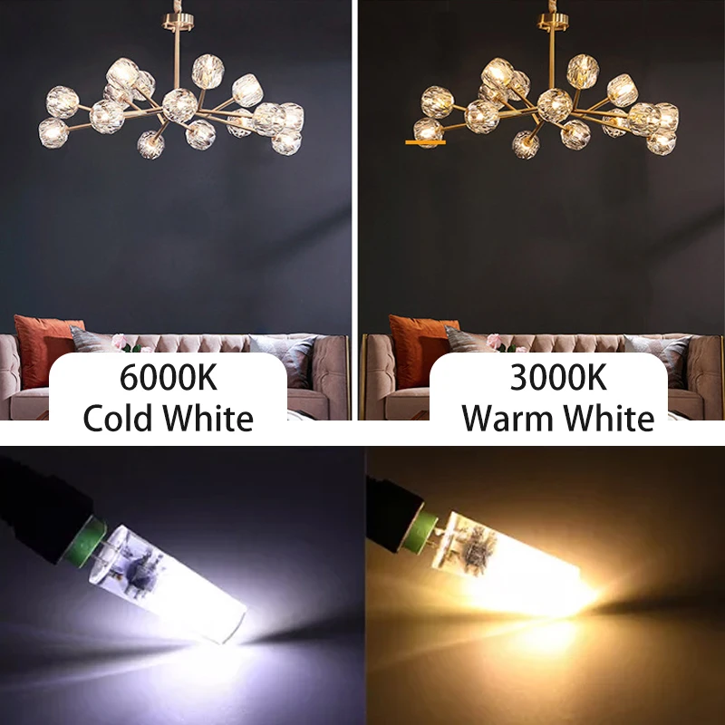 G4 LED Bulbs 2W/3W Dimmable, AC/DC 12-24V, 360° Beam Angle, Warm/Natural/Cool White Options, 5-Pack Pin Base For Cabinet, Ceiling, And Landscape Lighting