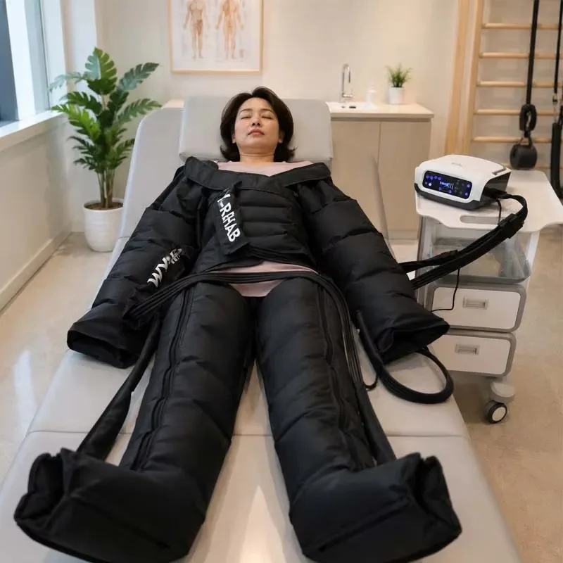CE MDR Certified 3-in-1 Air Compression Massage Machine for Arm Leg Waist Lymphatic Drainage & Full Body Muscle Relaxation