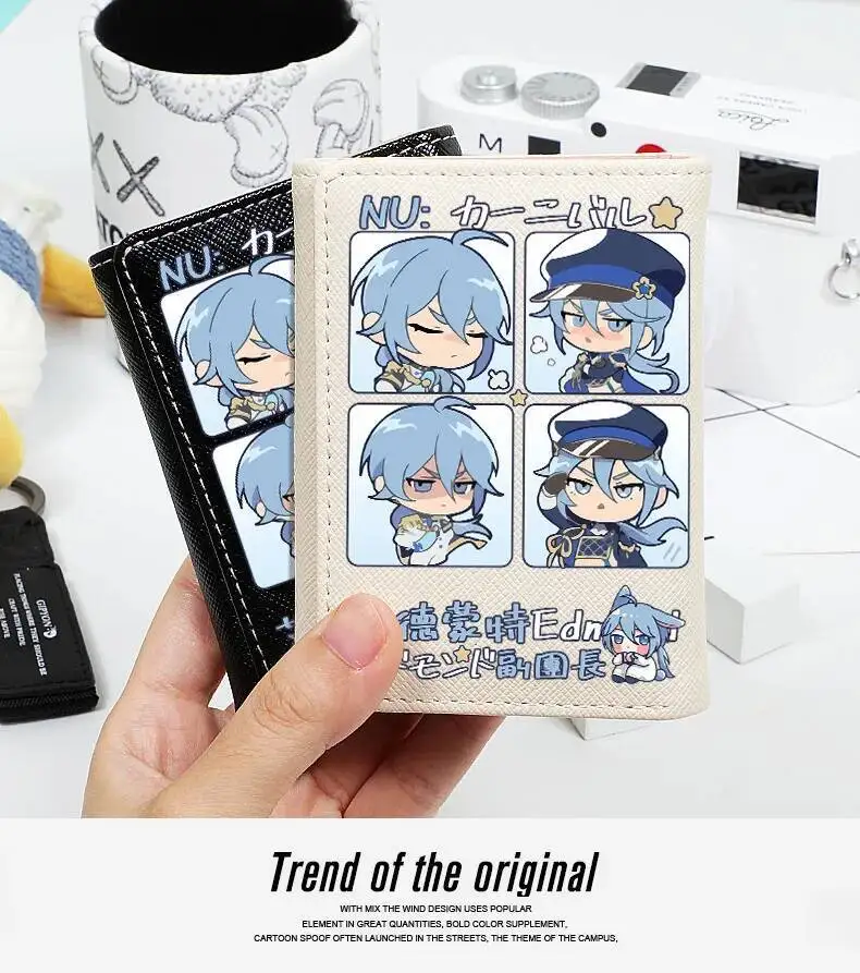 

2024 NEW NU:Carnival Student Triple Fold Girl ID Bag Card Holder Coin Purse Ladies Wallets Cartoon Bags